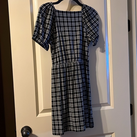 Cute Ann Taylor Loft Black/White Plaid Dress - NWT - XS Petite - Picture 4 of 8